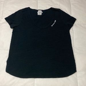 Victoria’s Secret Pink, Black simple, V-neck tee shirt
